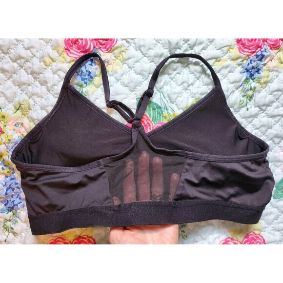 Athletic Works Women's Black Pullover Sports Bra Size XL (16-18) Mesh Back - Picture 3 of 5